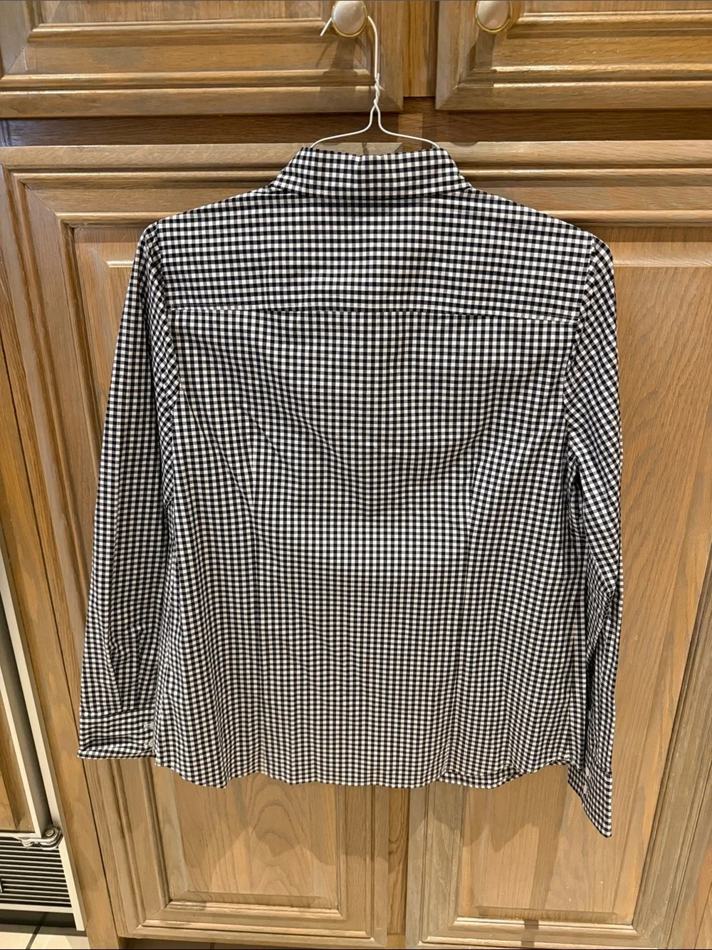 J Crew Stretch Perfect black/White Striped Button Down Shirt